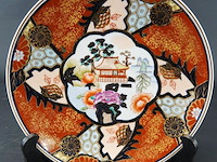 Antiek japans imari porseleinen bord. - afbeelding 1 van  5