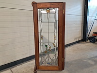Antiek kamerscherm van glas-in-lood - afbeelding 3 van  8