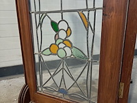 Antiek kamerscherm van glas-in-lood - afbeelding 5 van  8