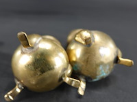 Antiek koperen peper- en zoutstel - afbeelding 5 van  5