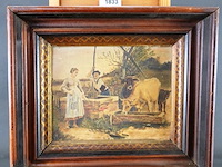 Antiek landelijk tafereel - afbeelding 1 van  5