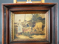 Antiek landelijk tafereel - afbeelding 2 van  5