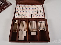 Antiek mahjong spel - afbeelding 6 van  10
