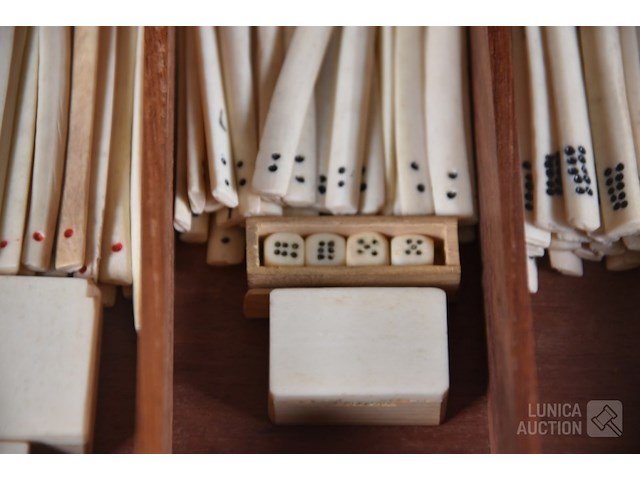 Antiek mahjong spel - afbeelding 8 van  10