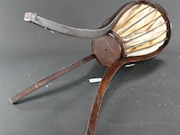 Antiek mahoniehouten breimandje - afbeelding 5 van  5