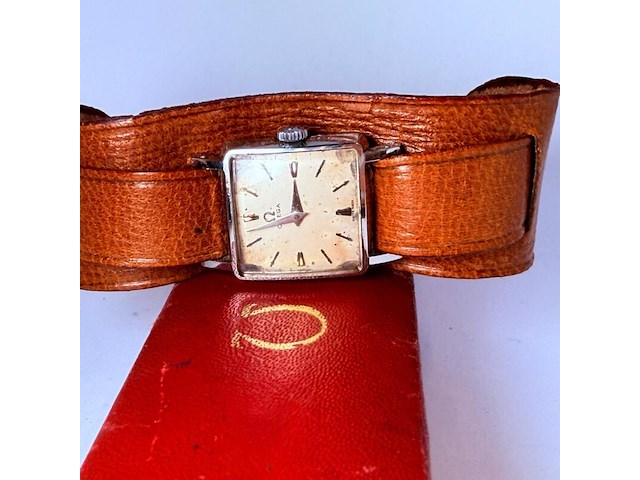 Antiek omega mechanisch dameshorloge ca. 1940 - afbeelding 2 van  7