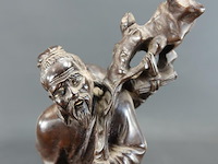 Antiek rozenhouten chinees snijwerk - afbeelding 2 van  5