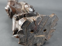 Antiek rozenhouten chinees snijwerk - afbeelding 5 van  5