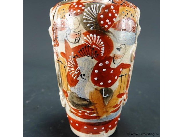 Antiek satsuma vaas - afbeelding 2 van  5