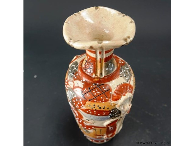 Antiek satsuma vaas - afbeelding 3 van  5