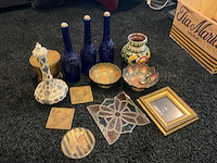 Antiek schilderij, glas in lood - afbeelding 3 van  10