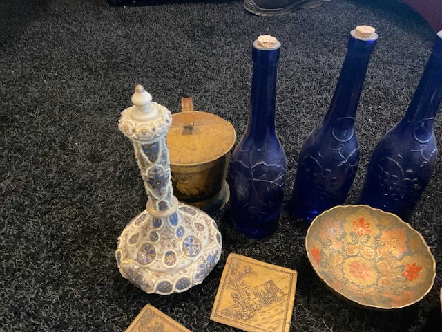 Antiek schilderij, glas in lood - afbeelding 10 van  10