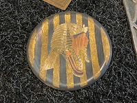 Antiek schilderij, glas in lood - afbeelding 6 van  10