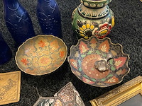 Antiek schilderij, glas in lood - afbeelding 8 van  10