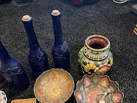 Antiek schilderij, glas in lood - afbeelding 9 van  10