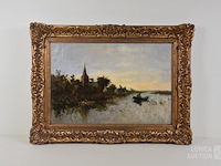 Antiek schilderij - afbeelding 1 van  4