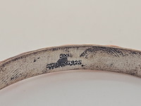 Antiek sterling zilveren armband cloisonné - afbeelding 5 van  5