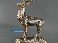 Antiek stijl faux bronzen beeld edelhert - afbeelding 2 van  5