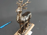Antiek stijl faux bronzen beeld edelhert - afbeelding 3 van  5