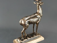 Antiek stijl faux bronzen beeld edelhert - afbeelding 4 van  5