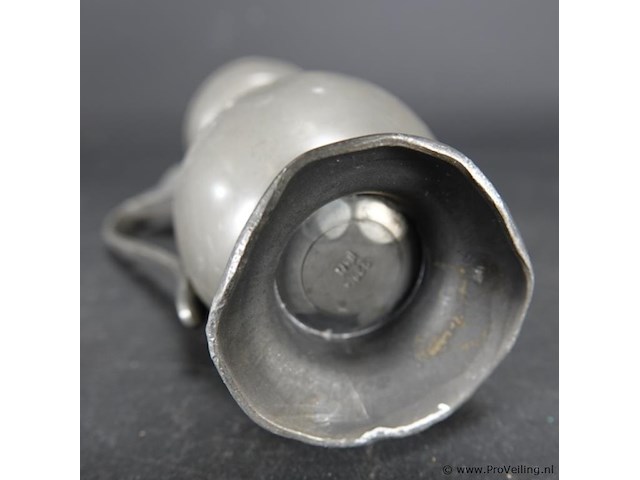 Antiek tinnen eikeltjes kans - afbeelding 5 van  5