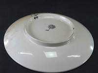 Antiek villeroy & boch wandbord met een landschap en paarden - afbeelding 4 van  5