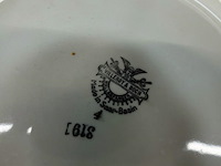 Antiek villeroy & boch wandbord met een landschap en paarden - afbeelding 5 van  5