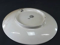 Antiek villeroy & boch wandbord met een landschap en paarden - afbeelding 4 van  5