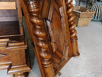 Antieke (1820-1880) massief eiken met fraai snijwerk duitse grunderkaste - afbeelding 2 van  18