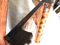 Antieke (1820-1880) massief eiken met fraai snijwerk duitse grunderkaste - afbeelding 3 van  18