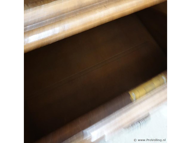 Antieke (1820-1880) massief eiken met fraai snijwerk duitse grunderkaste - afbeelding 6 van  18