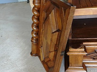 Antieke (1820-1880) massief eiken met fraai snijwerk duitse grunderkaste - afbeelding 17 van  18