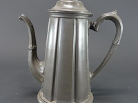 Antieke (1880/1890) sharman & hydes uit sheffield, engeland tinnen koffiepot - afbeelding 2 van  5