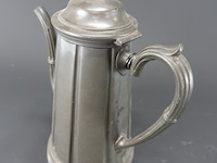 Antieke (1880/1890) sharman & hydes uit sheffield, engeland tinnen koffiepot - afbeelding 3 van  5