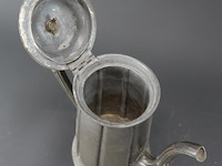 Antieke (1880/1890) sharman & hydes uit sheffield, engeland tinnen koffiepot - afbeelding 4 van  5