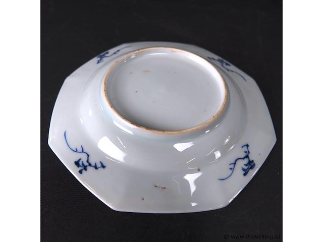 Antieke (18de eeuw) chinees porseleinen schotel kangxi - afbeelding 4 van  5