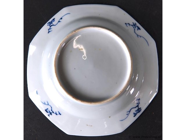 Antieke (18de eeuw) chinees porseleinen schotel kangxi - afbeelding 5 van  5