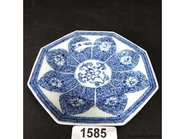 Antieke (18de eeuw) chinees porseleinen schotel kangxi - afbeelding 1 van  5