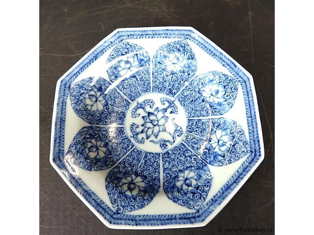 Antieke (18de eeuw) chinees porseleinen schotel kangxi - afbeelding 2 van  5