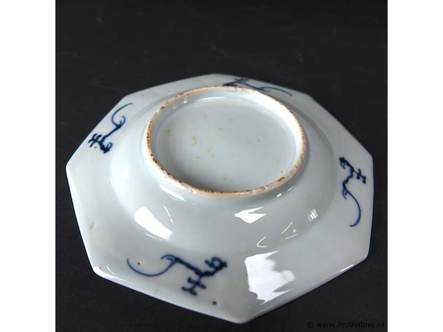 Antieke (18de eeuw) chinees porseleinen schotel kangxi - afbeelding 4 van  5