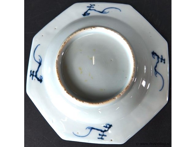 Antieke (18de eeuw) chinees porseleinen schotel kangxi - afbeelding 5 van  5