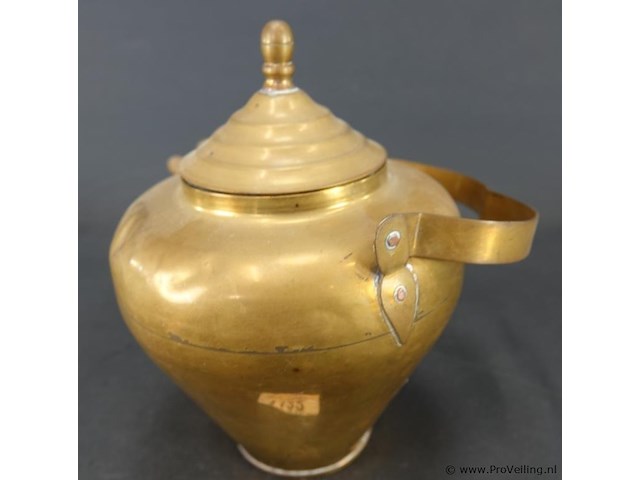 Antieke (18de eeuw) koperen ketel - afbeelding 3 van  5
