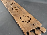 Antieke (18de eeuw) nederlandse mangelplank van eikenhout - afbeelding 4 van  4
