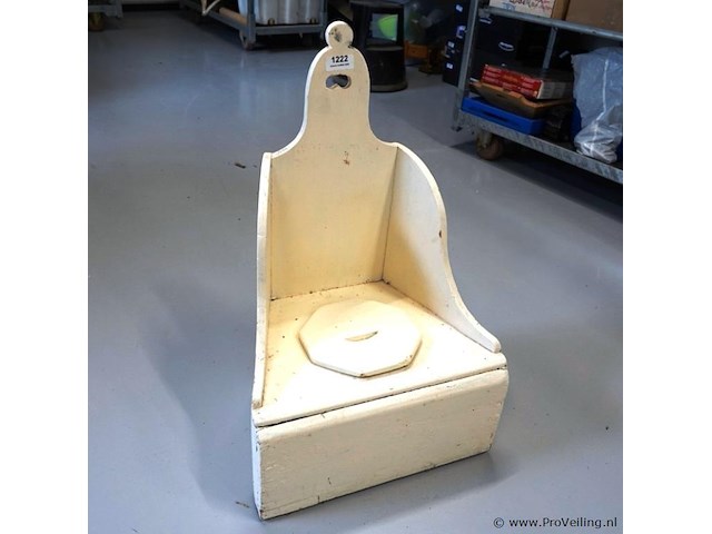 Antieke (19de eeuw) houten postoel - afbeelding 1 van  5