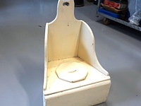 Antieke (19de eeuw) houten postoel - afbeelding 1 van  5