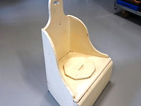 Antieke (19de eeuw) houten postoel - afbeelding 2 van  5
