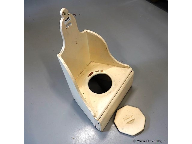 Antieke (19de eeuw) houten postoel - afbeelding 3 van  5