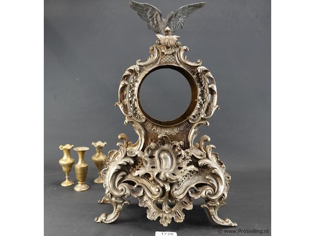 Antieke (19de eeuw) pendulebehuizing of tafelspiegel in lodewijk xv-stijl - afbeelding 1 van  5