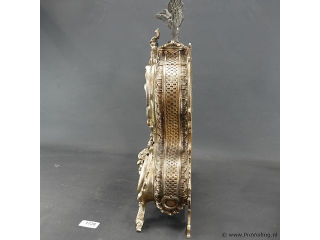 Antieke (19de eeuw) pendulebehuizing of tafelspiegel in lodewijk xv-stijl - afbeelding 4 van  5