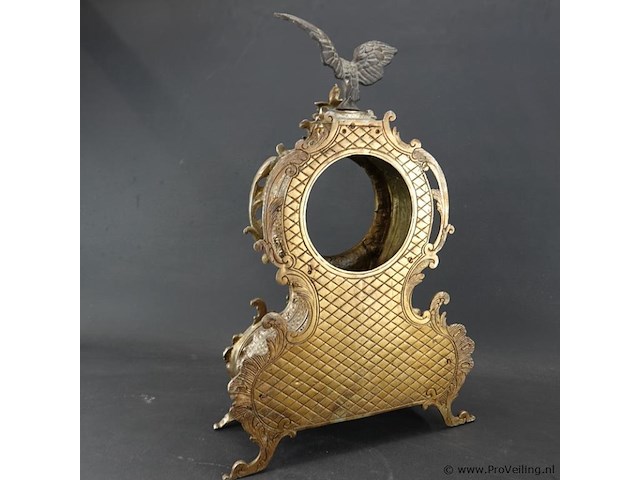 Antieke (19de eeuw) pendulebehuizing of tafelspiegel in lodewijk xv-stijl - afbeelding 5 van  5